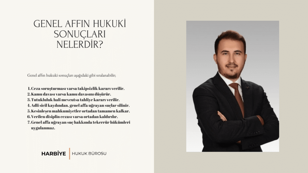 GENEL AFFIN HUKUKİ SONUÇLARI NELERDİR?