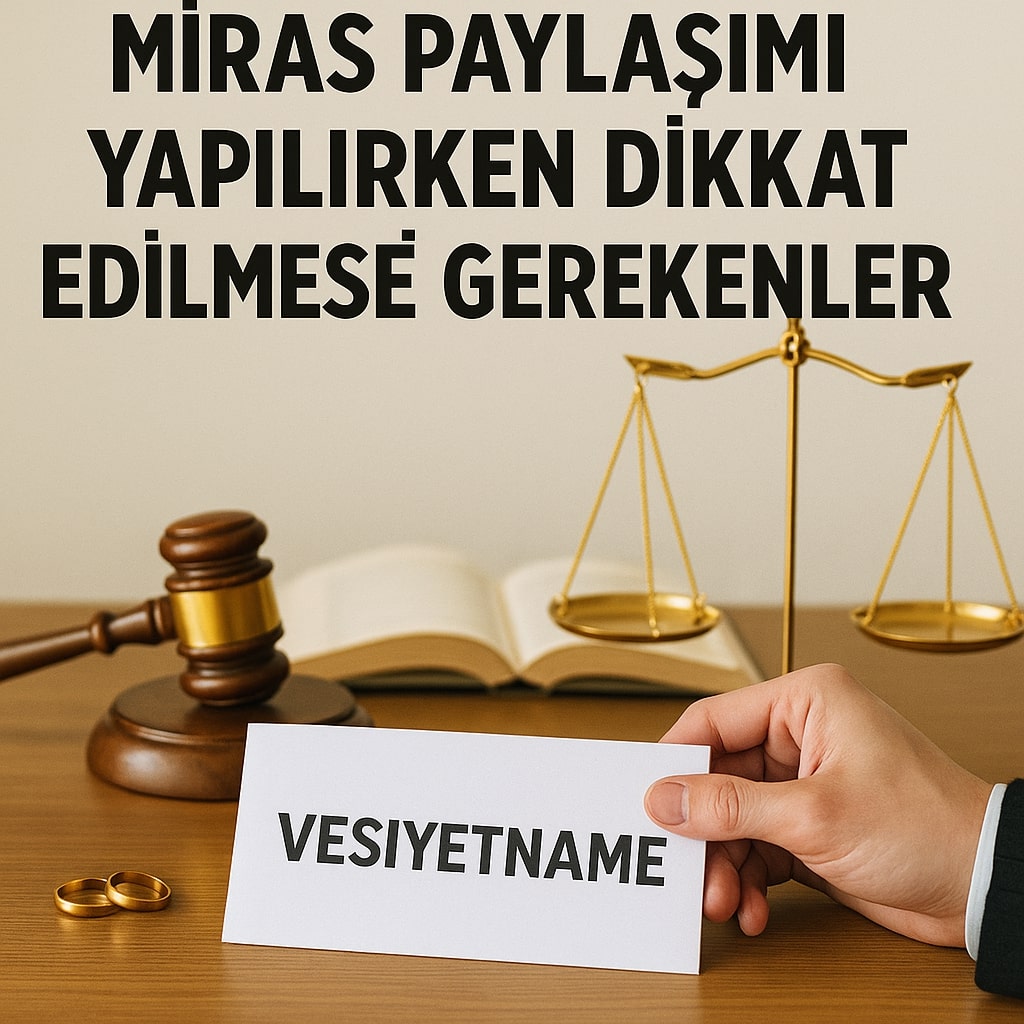 MİRAS PAYLAŞIMI YAPILIRKEN DİKKAT EDİLMESİ GEREKENLER